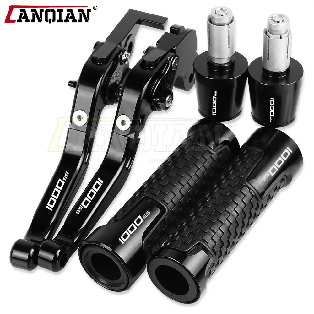 Motorcycle Aluminum Brake Clutch Levers Handlebar Hand Grips Ends For DUCATI 1000SS 1998 1999 2000 2001 2002 2003 2004 2005 2006