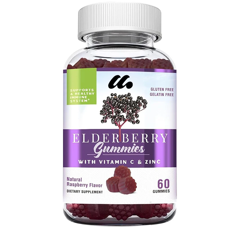 

Elderberry gummies contain vitamin C and zinc to support a healthy immune system, with 60 pectin gummies