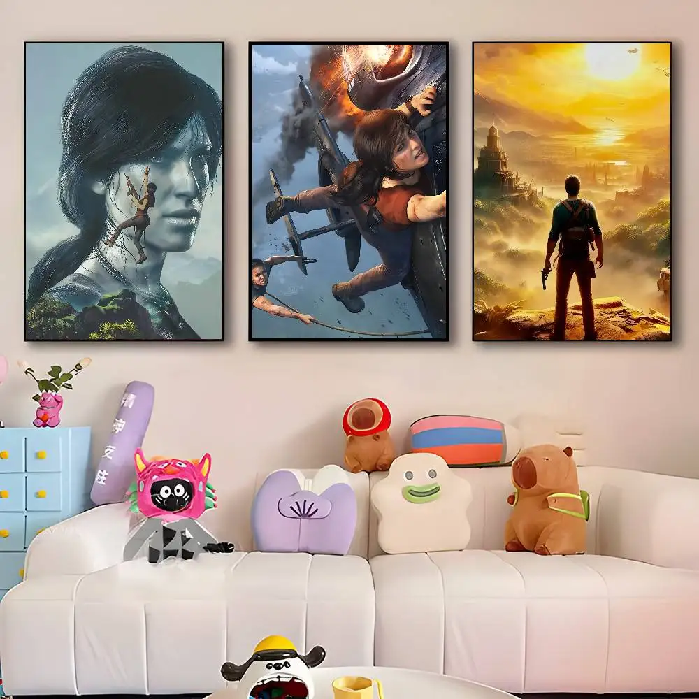 Classic Game U-Uncharted The Lost Legacy Manga Posters HD Print Vintage Wall Art Decor for Home Study Room