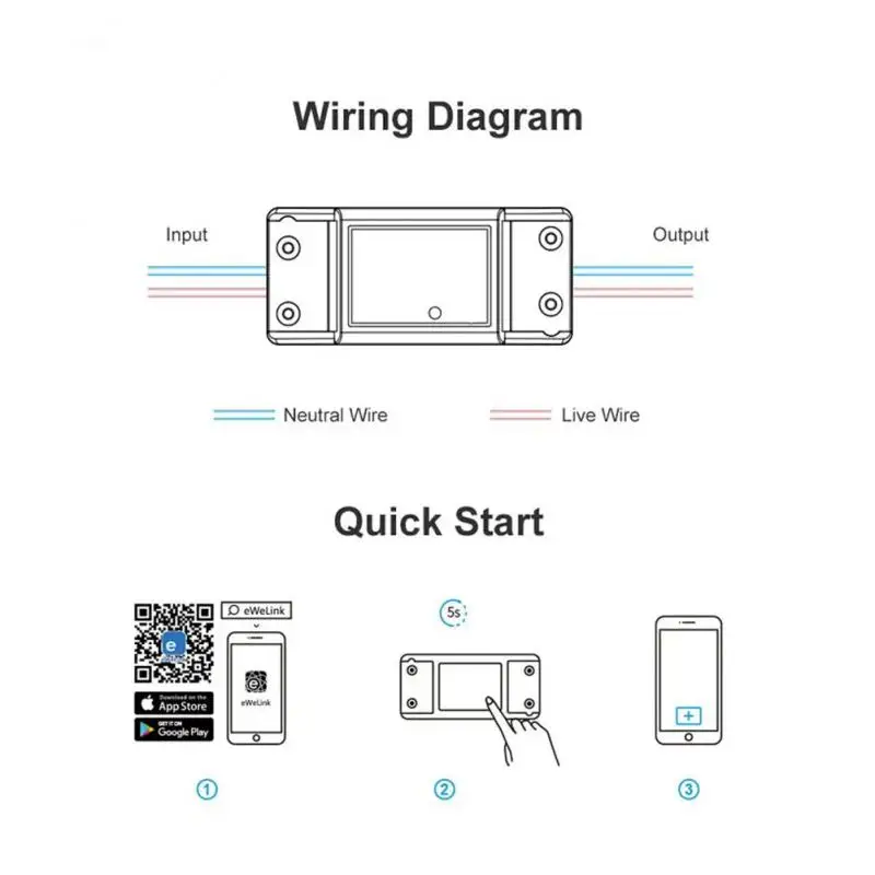 SONOFF Basic R2 Mini DIY Module Wifi Light Switch Wireless APP Remote Control Switch EWeLink App Smart Home Electrical Switches