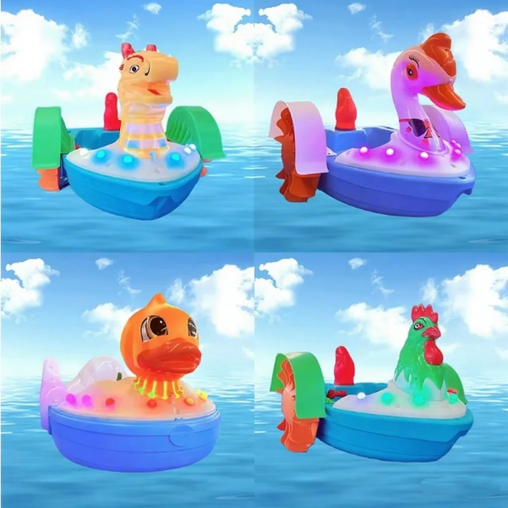 Best-selling LED Luminous Swan Hand Boat Commercial Electric Pool Floating Boat Suitable for Resort Summer Water