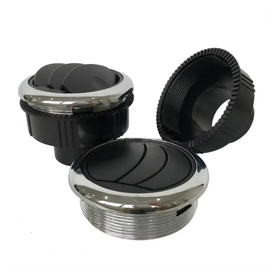 Universal Car Air Conditioner Deflector Outlet Round Air Vent Ducting Cover Outlet A/C Grille Deflector for RV Bus Truck Boat