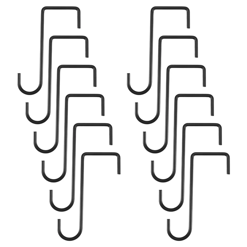 

ABYN-12PCS Plant Hooks Hangers Garden Over Fence Hooks For Hanging Baskets, Wall Hanging Fence Hooks For Lights