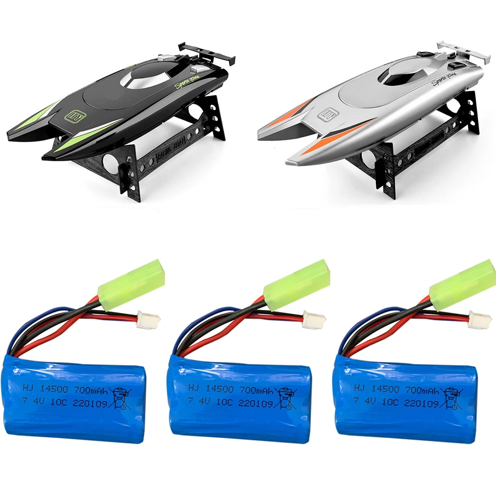 7.4V 700mAh 14500 10C Lipo Battery Replacement Parts Apply in Remote Control Speed Boat Universal