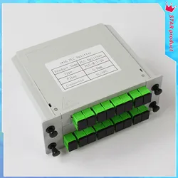 4 pz/lotto SC APC PLC 1x16 scatola Splitter in fibra ottica scheda a cassetta inserimento Splitter PLC Splitter accoppiatore ottico in fibra FTTH