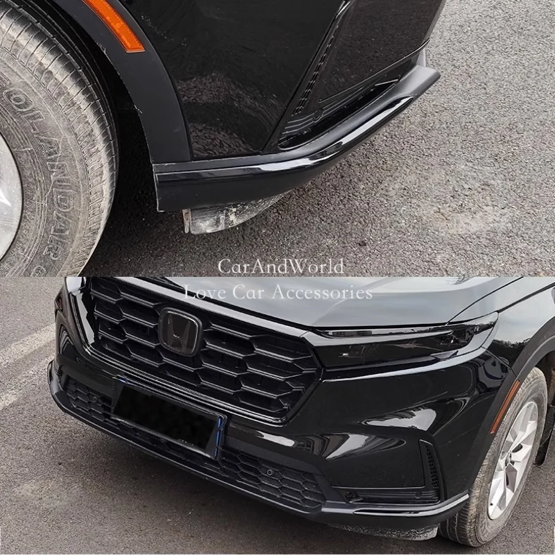 ABS كروم الجبهة الخلفية ركن واقي مصد السيارة شرائط غطاء مقبلات الزخارف اكسسوارات السيارات لهوندا CRV CR-V 6th 2023-2025