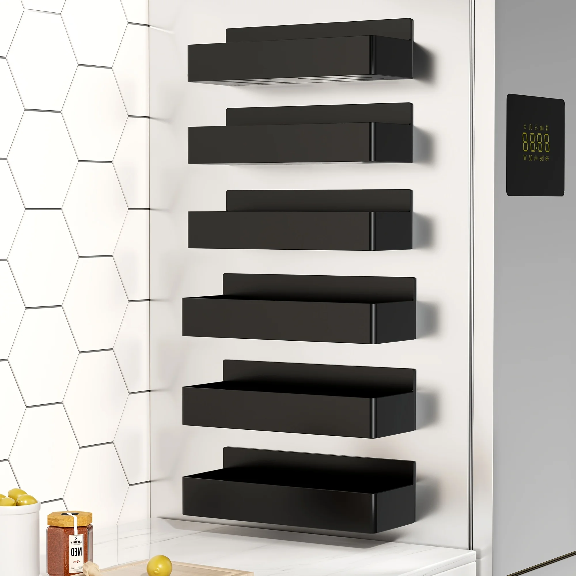 6pcs-magnetic-storage-rack-refrigerator-washing-machine-no-drill-storage-rack-kitchen-bathroom-cabinet-strong-load-bearing