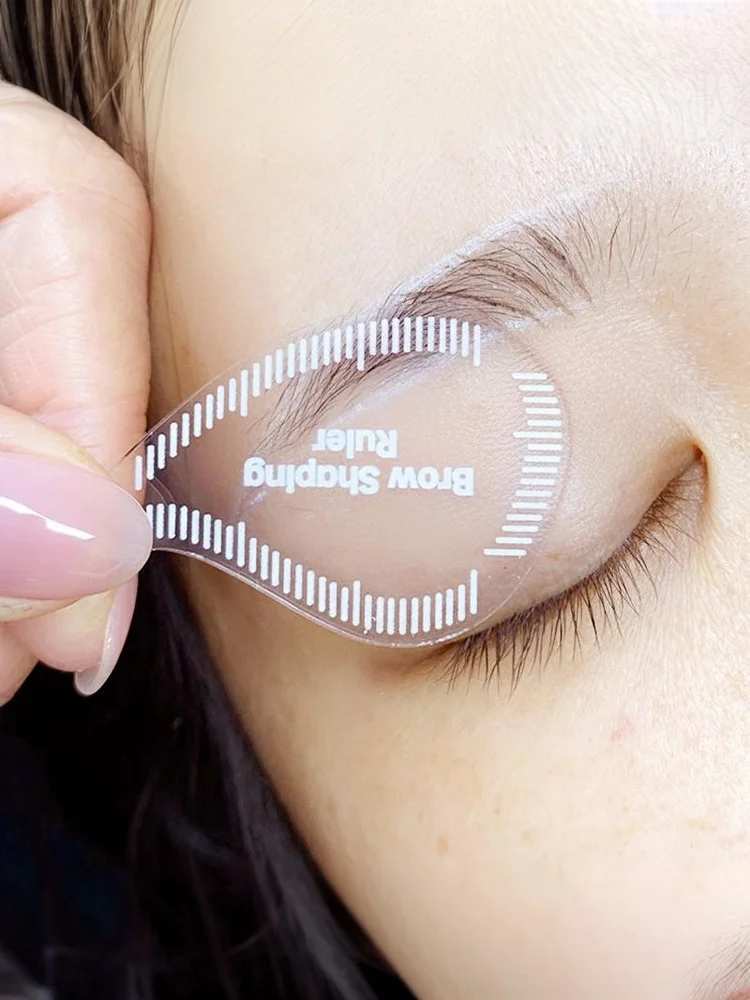 Tear Drop Arch Brow Mapping Tool 1 Minute Brow Shaping Ruler Template Stencils Fast Drawing PMU Eyebrow Hair Stroke Eyeliner'