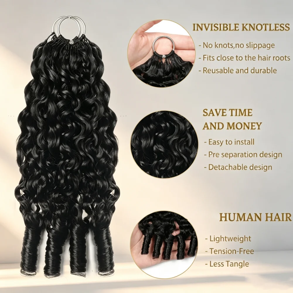 Deep Wave Feathered Crochet Hu - đánh giá và giá Hair Bundles