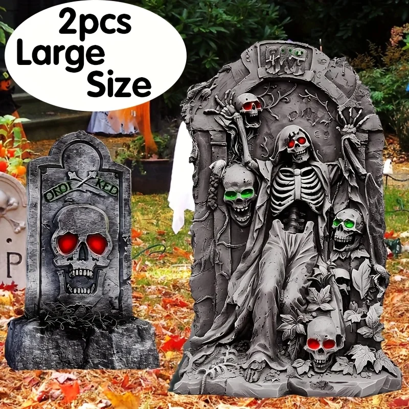 2 شواهد مقبرة الهالوين وعلامات الفناء، منطقة تزيين الفناء الخارجي