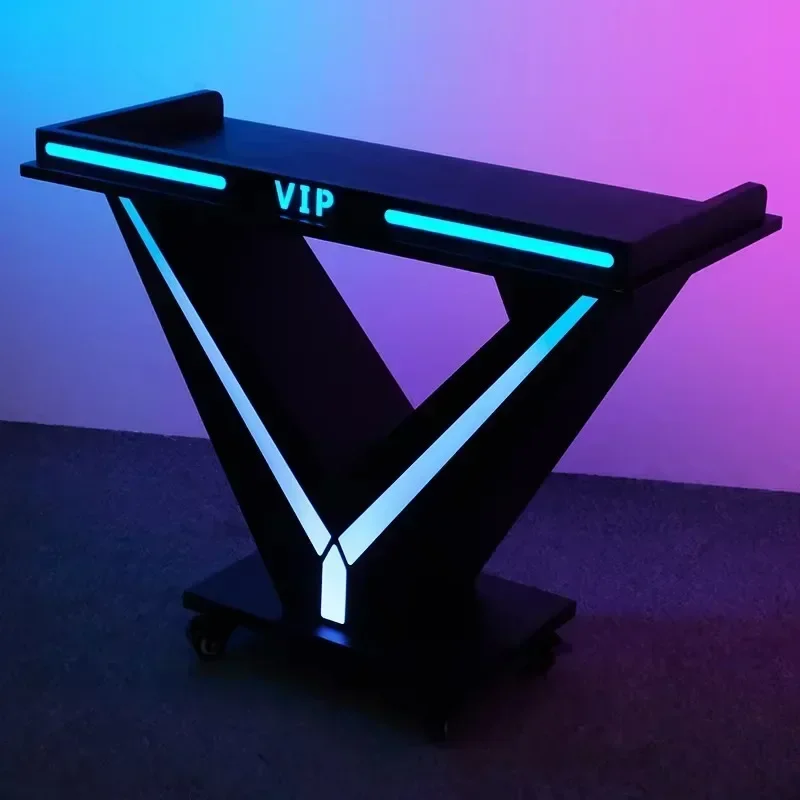 Nordic Upgraded DJ Stand LED Booth Tables Luminous portable bar counter with lights