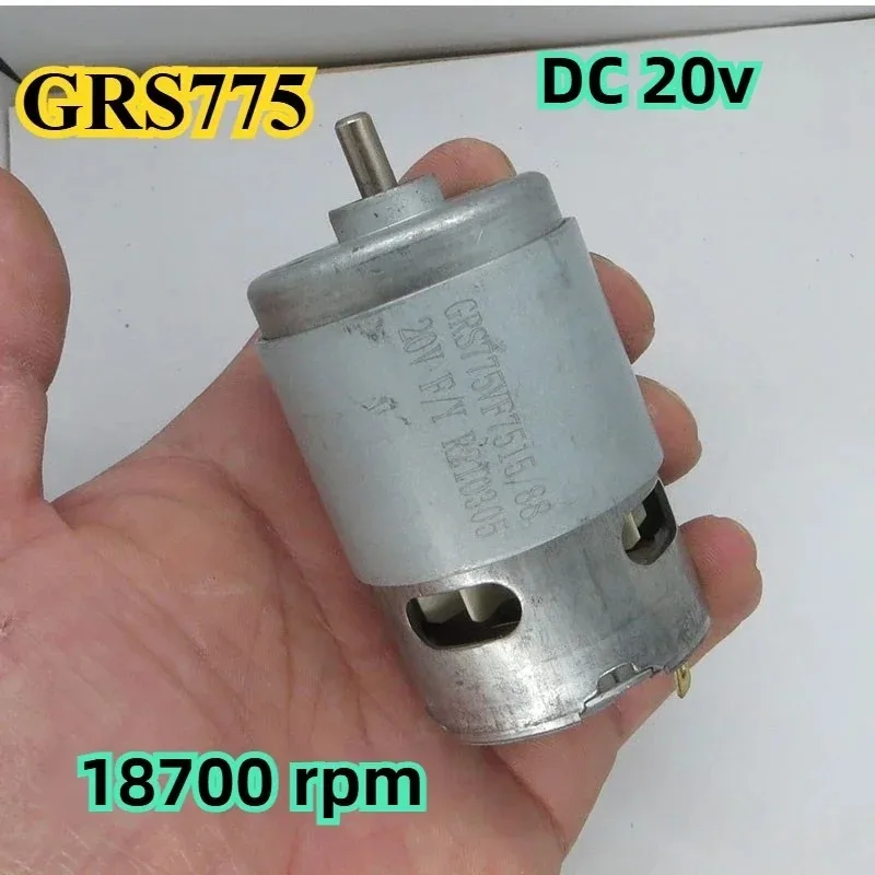 Wysokiej mocy, pogrubiona szczotka węglowa 775 silnik szybki 14,4 V 16 V 18 V 20 V 24 V elektronarzędzie moc 775 silnik z wbudowanym wentylatorem