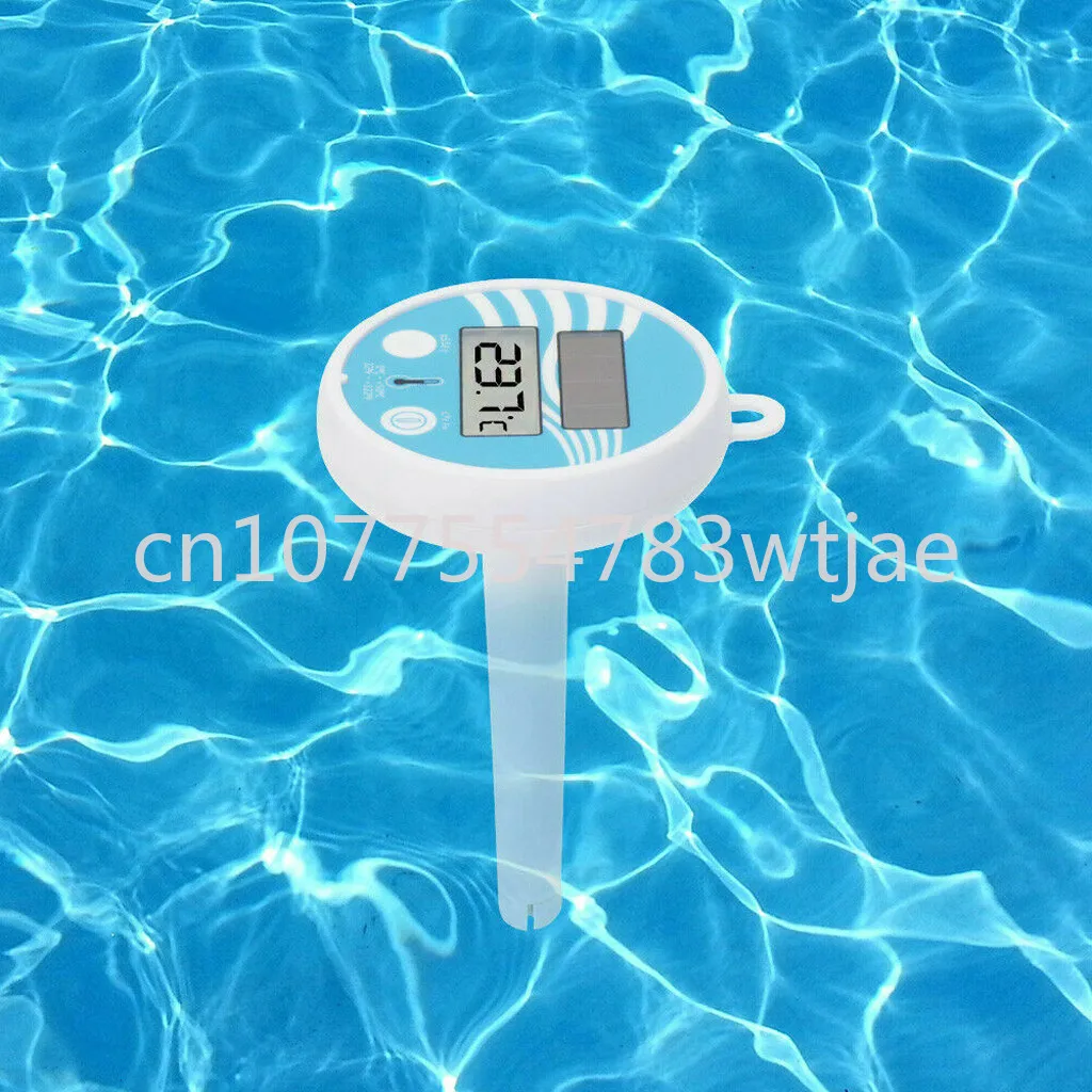 Swimming pool thermometer, solar temperature and humidity meter, floating thermometer, bathroom swimming pool thermometer