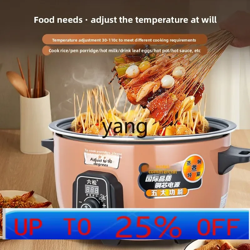 lX  adjustable temperature control cooking porridge tea egg special electric cooking pot integrated multi-functional