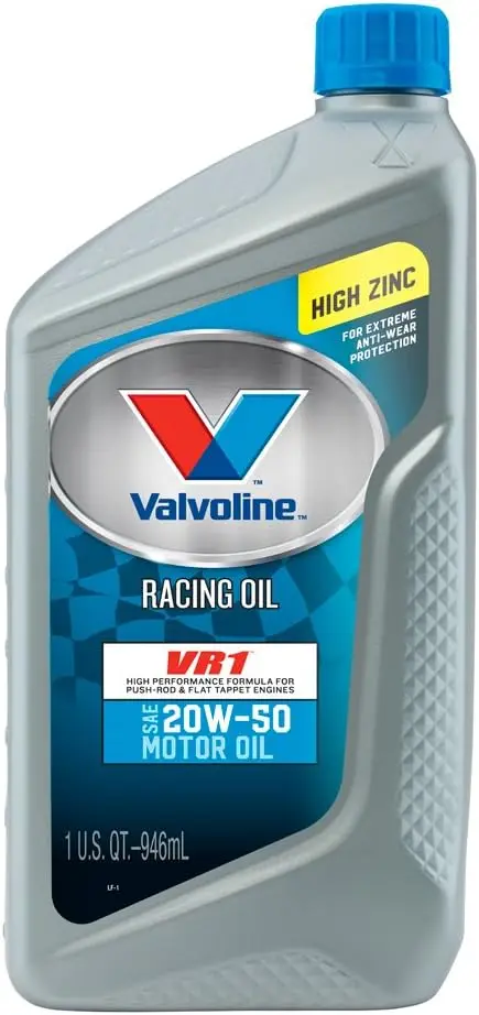 

VR1 Racing 20W-50 Motor Oil, 1 Quart (Pack of 12)