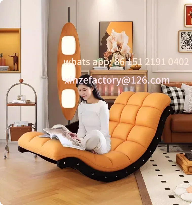 

Customizable a Rocking Chair in Solid Wood Comfort and Relaxation Vintage Retro Shake Lounge Chair with Cozy Featur