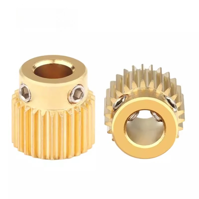 

1/2/4/8pcs MK7 MK8 Extruder 26/40 tooth gear Feeding gear Feeding wire wheel brass extruder gear 3D printer parts