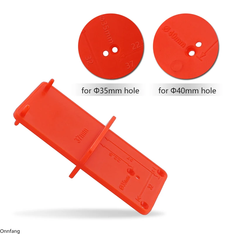 Hinge Hole Drilling Guide 35mm 40mm Hing Installation Jig Door Cabinet Hinge Hole Locator Woodworking Tool