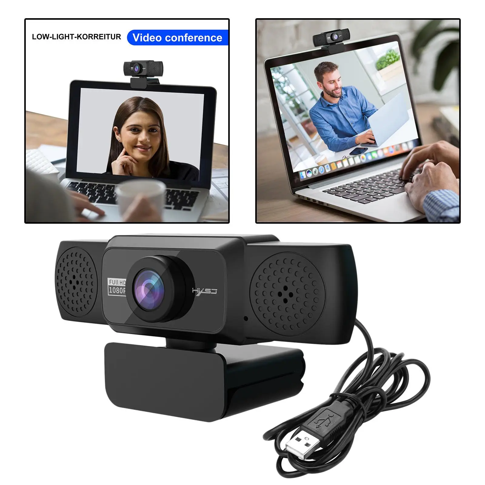 1080P Web Camera Full HD for Laptop Streaming Computer Conferencing Teaching