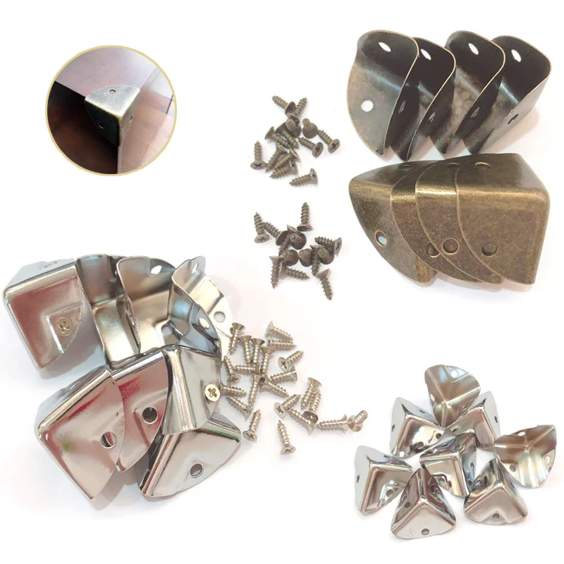 4-8 pezzi argento armadio bagagliaio protezione angolare mobili custodia scatola angolare decorativa