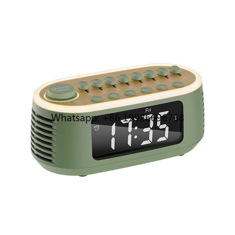 20W Speaker White Noise Sleep Sound 8 Relaxing Nature Sounds with LED Alarm Clock Audio Function T13