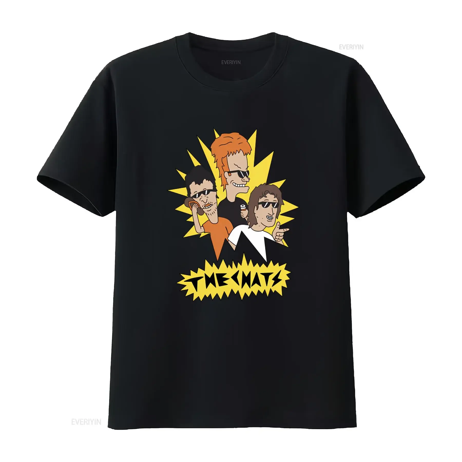 NEW The Chats Band Cartoon Print Cotton T Shirt All Sizes S 5XL Q804 vintage Washed Breathable Stretched Unisex Stylish