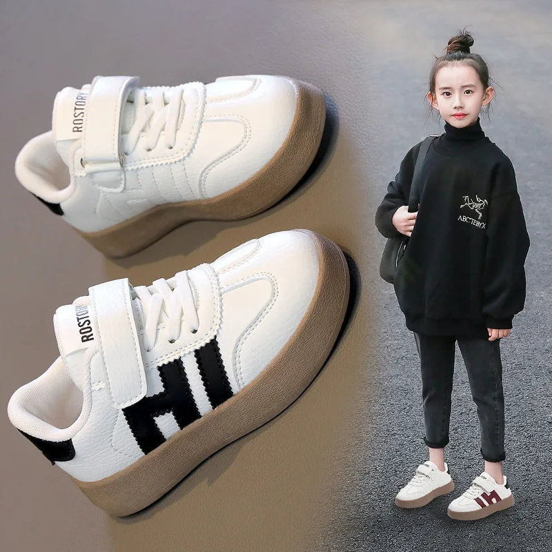 

Children's Skate Shoes Girls White Sneakers Autumn New Fashion Boys Canvas Shoes Kids Sports Shoes Unisex Casual Shoes