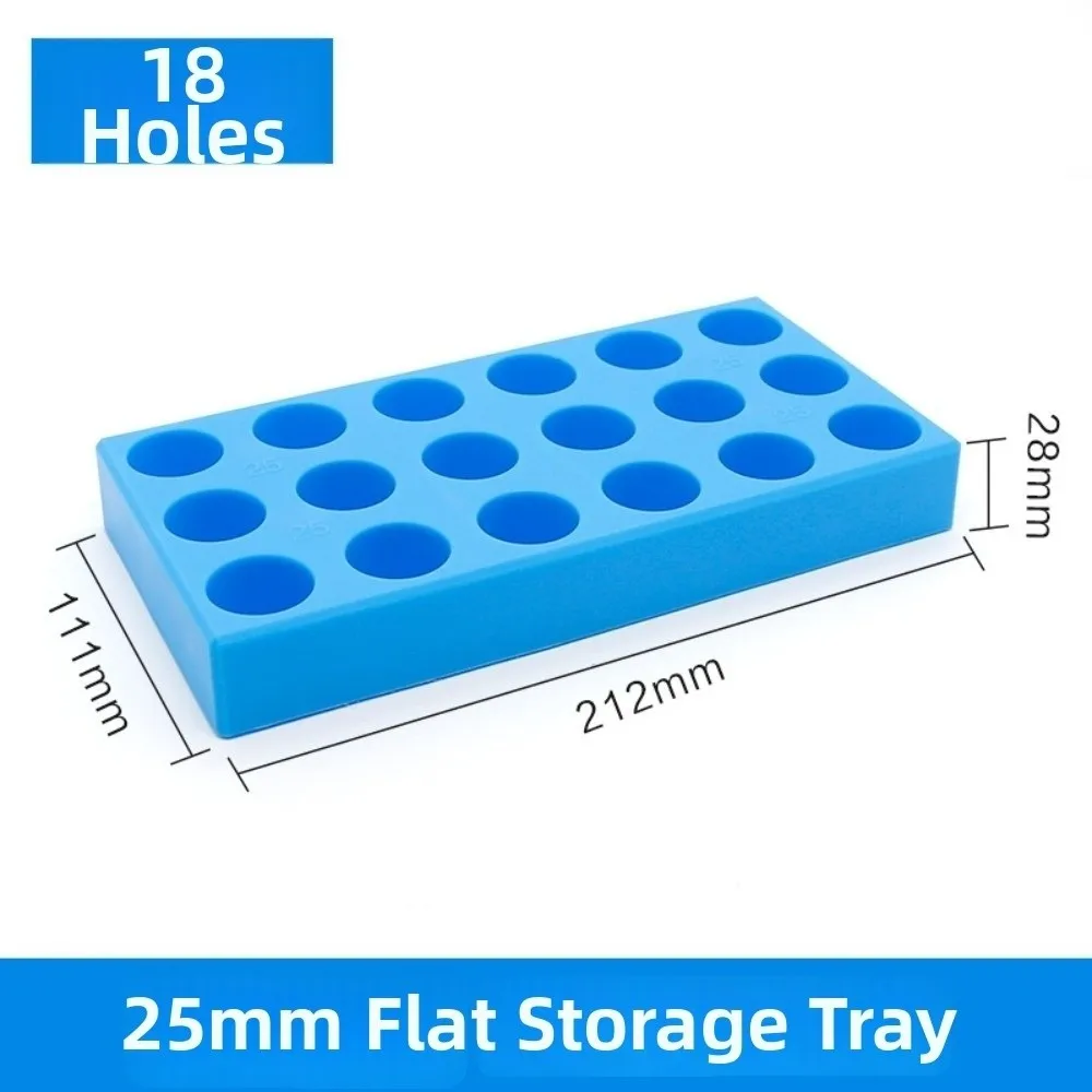 Versatile Tool Storage Box Multi Hole Design CNC Machining Center Drill Bit Holder Hard Plastic Material Milling Cutter Case