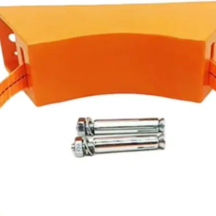 For Caravan RV Wall Mounted Gas Cylinder Holder with Flame Retardant ABS Construction and 5KG Support Capacity