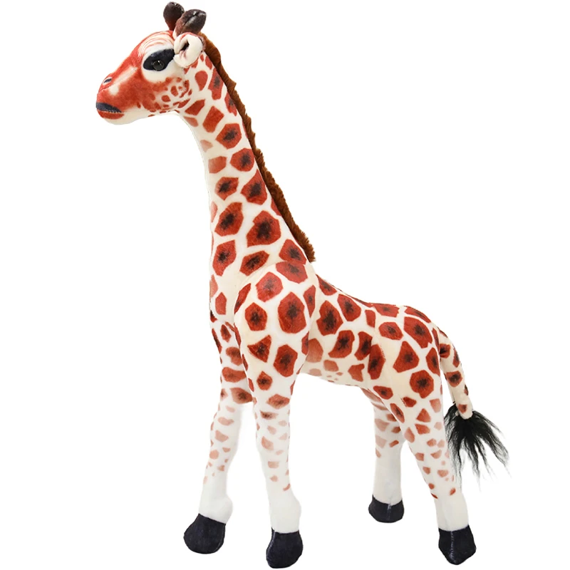 Neue 1pc Nette Simulation Giraffe Plüsch Spielzeug Kinder Baby Schöne Echte Leben Tier Puppen Kinderzimmer Dekoration Geburtstag geschenke