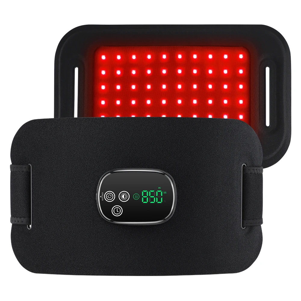 Multifunctional Cordless Massage Pad 660nm & 850nm Light Portable LED Light Wrap Pad for Knee Back Shoulder Waist Joint Relax
