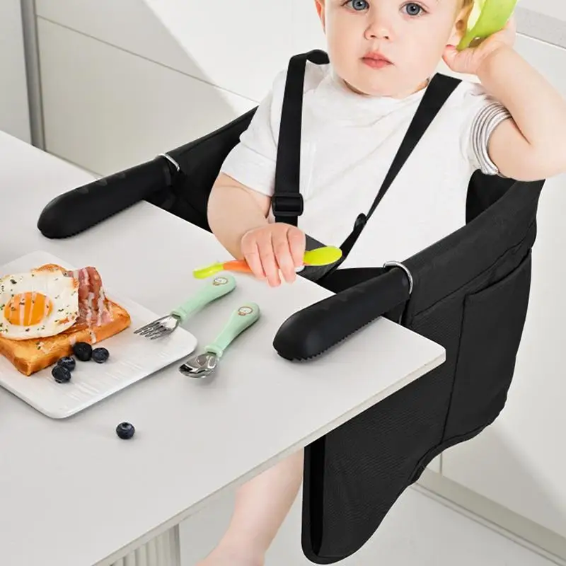 Hook On High Chair Lightweight High Chair For Travel Table High Chair Clip On Folding Baby Feeding Seat For Dining Table