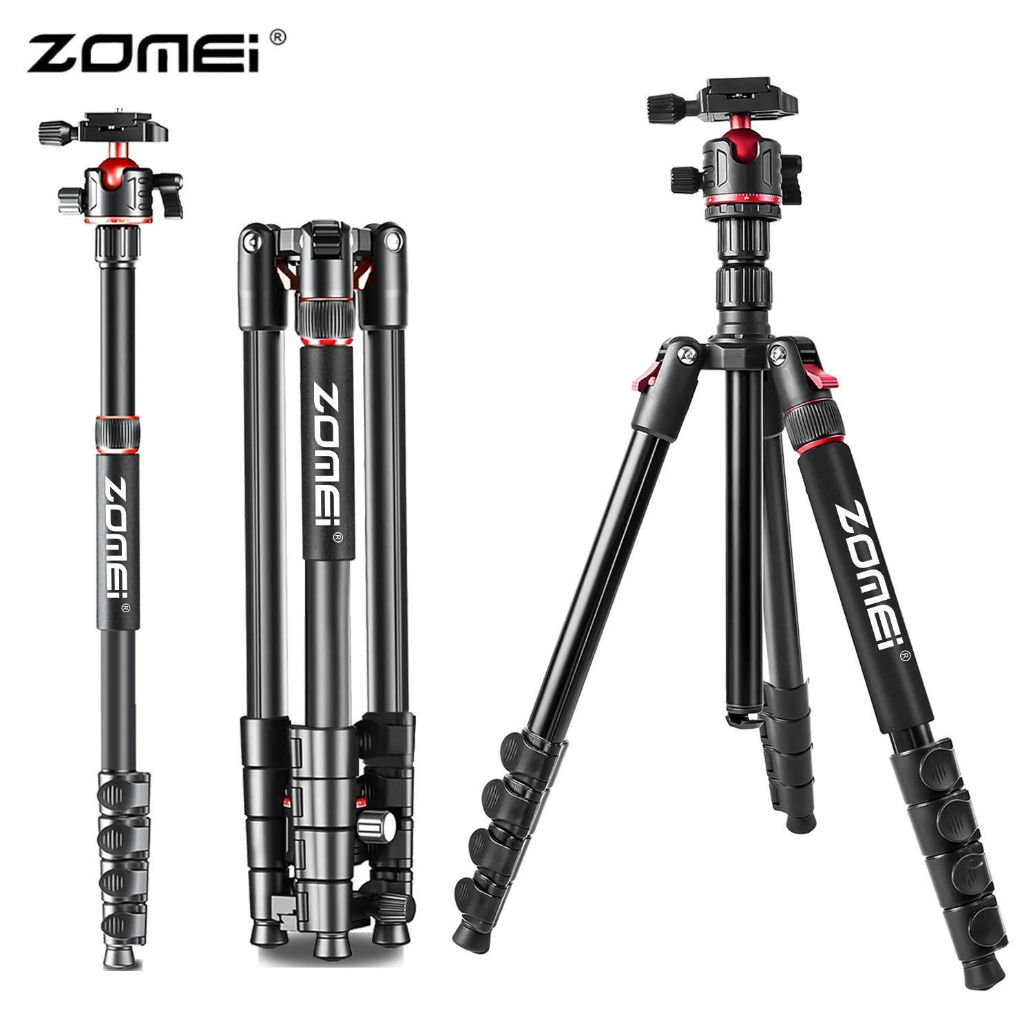 zomei-camera-tripod-2-meter-photography-camera-multi-functional-folding-stand-universal-mobile-live-streaming-stand