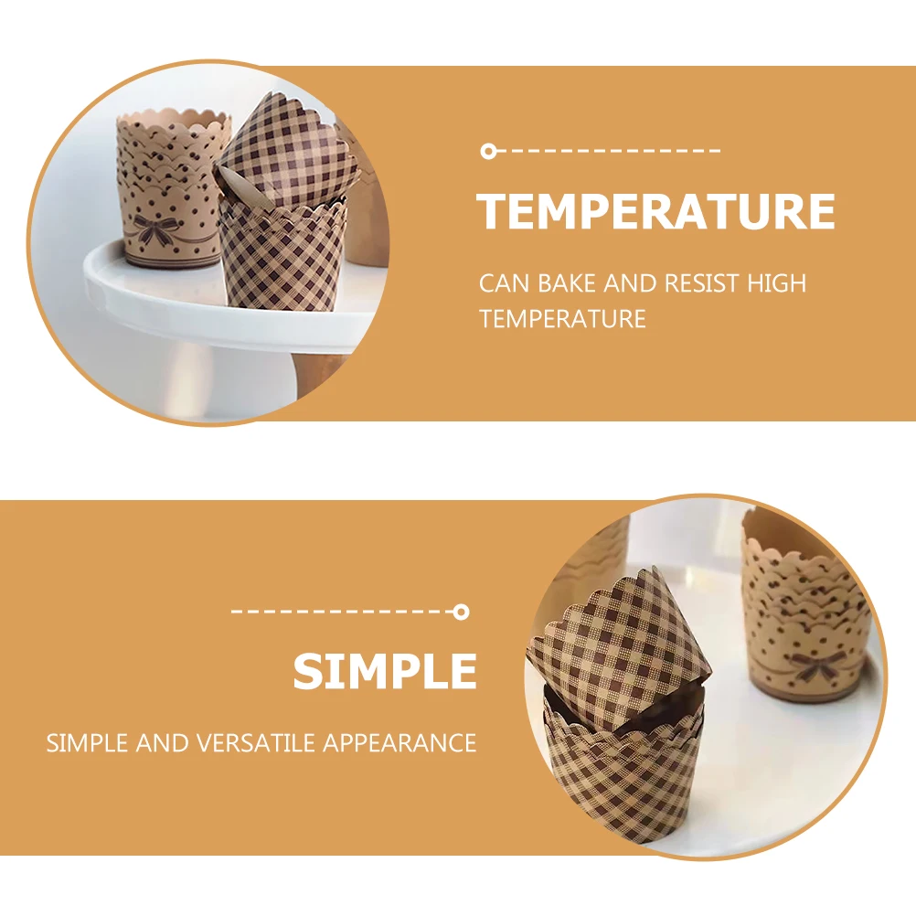 

150pcs Baking Cups Food Grade Paper Cake Holders High Temperature Resistant Disposable Cupcake Liners For Party Wedding Muffin