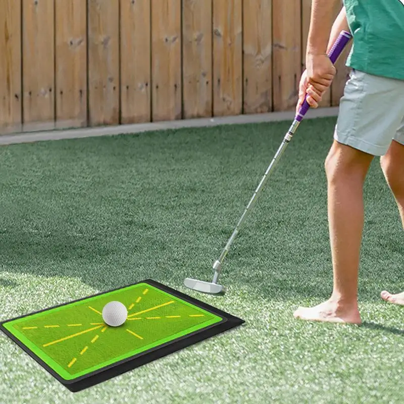 Golf Swing Training Mat Indoor Golf Hitting Mat Small and Portable Golf Practicing Tool for Golf Professions Novices Enthusiasts