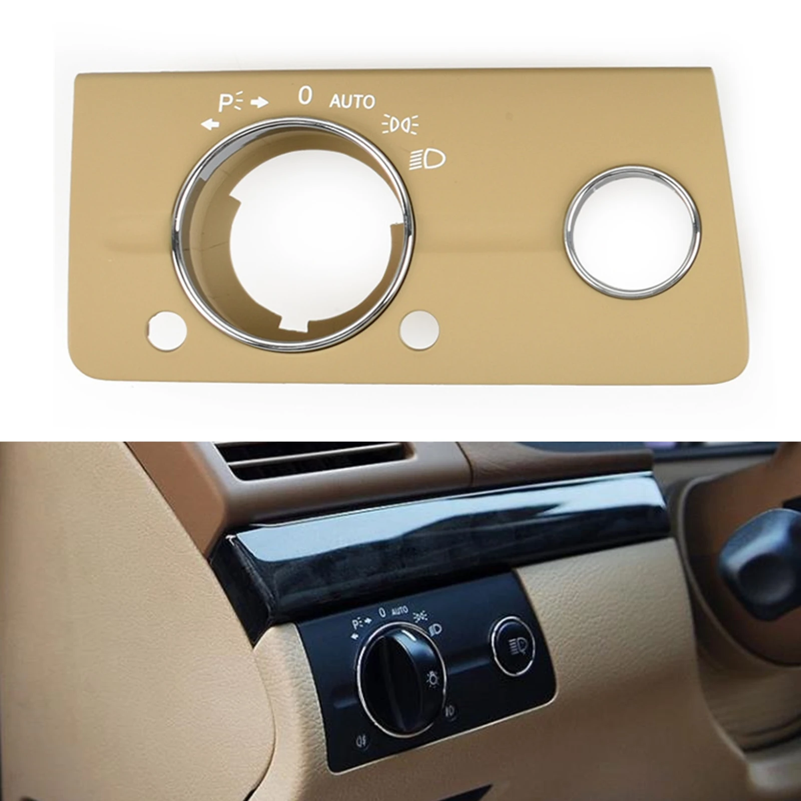 Headlight Switch Trim Front Lamp Headlamp Button Knob Panel Frame For Mercedes Benz E Class W211 2003-2008 Advance Version