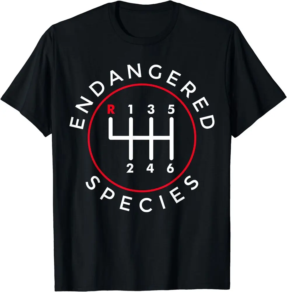 Endangered Species Manual Gearbox Stick Shift 6 Speed T-Shirt Size S-5XL Anime Graphic T-shirts for Men Clothing Women Tees High