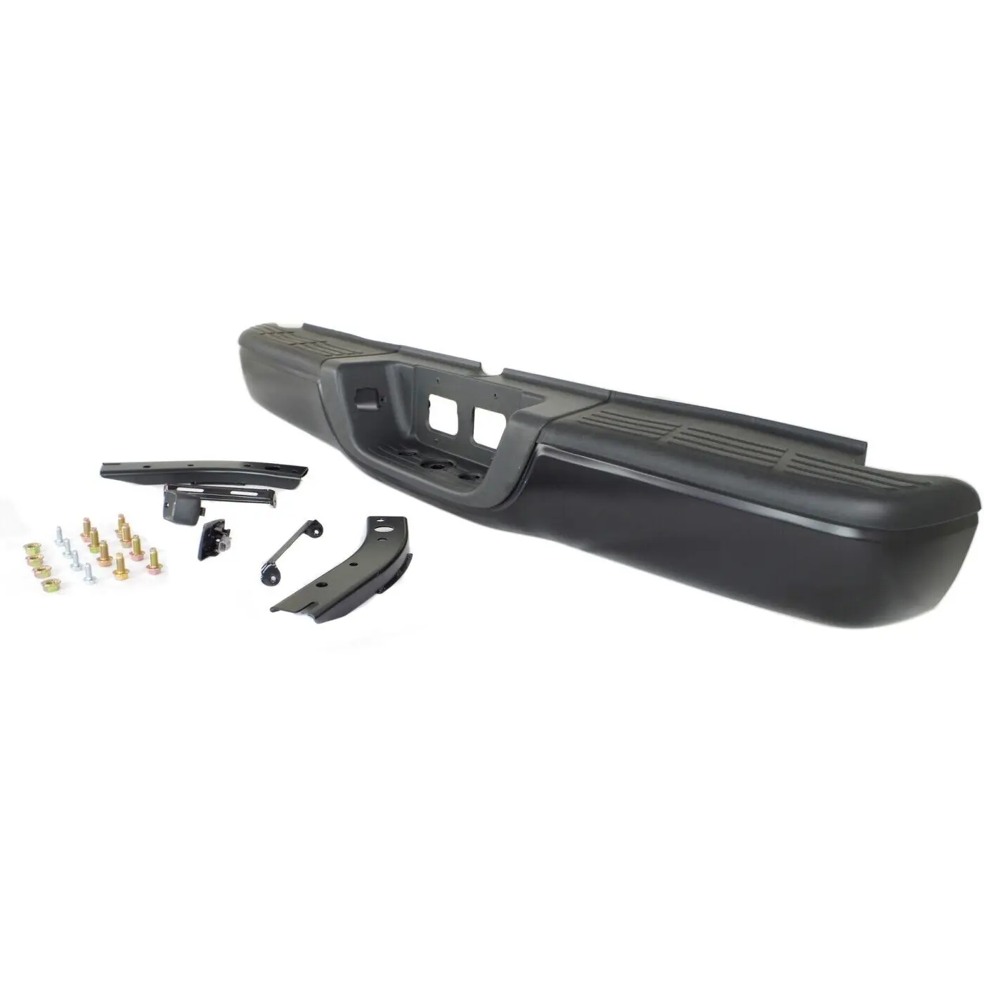 مصد الخطوة لسيارة تويوتا تندرا الخلفية المطلي بمسحوق أسود لجانب الأسطح 2000-2006 #2