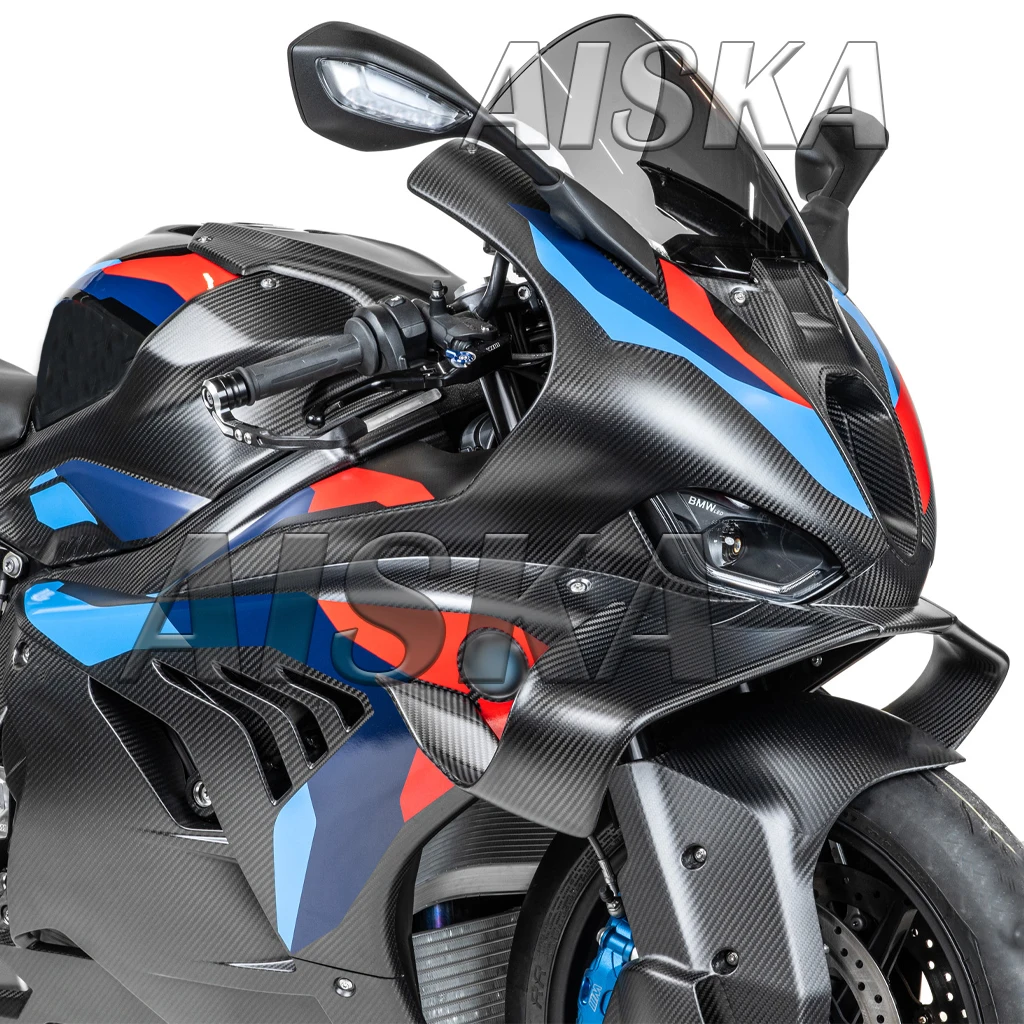 3K ألياف الكربون دراجة نارية الملحقات لسيارات BMW M1000RR 2025 الثابتة الجناح الحاجز غطاء إطاري خزان الوقود الجانب لوحة الجبهة الهدايا المجمعة