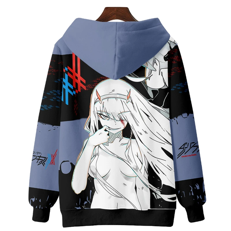 Darling in the franxx Sweater National Team 02 Anime Surrounding Velvet Zipper Coat Clothing COS