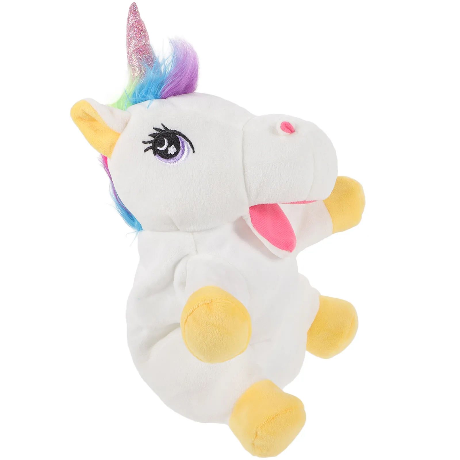 

Unicorn Hand Puppet for Storytelling Kids Educational Developmental Tool Natural Fabric Washable Non Fading Lifelike Design