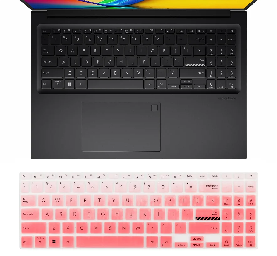 

Силиконовый чехол-накладка для клавиатуры ноутбуков Asus Vivobook S 15 M3502, S3502Z, K3502Z, S15 / ASUS Vivobook Pro 15 OLED N6506 2024