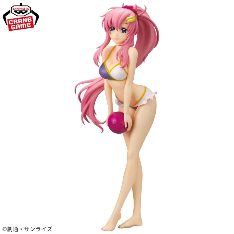 In stock Bandai Banpresto GUNDAM SEED FREEDOM GLITTER&GLAMOURS-Lacus Clyne Anime PVC 22cm Action Figures Collector Model Toys