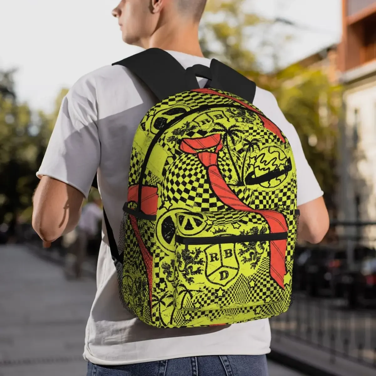 

Rbd Rebelde Logo Student Backpack School Bag Hiking Travel Daypack for Men Women Fashion Bookbag Shoulder Bags