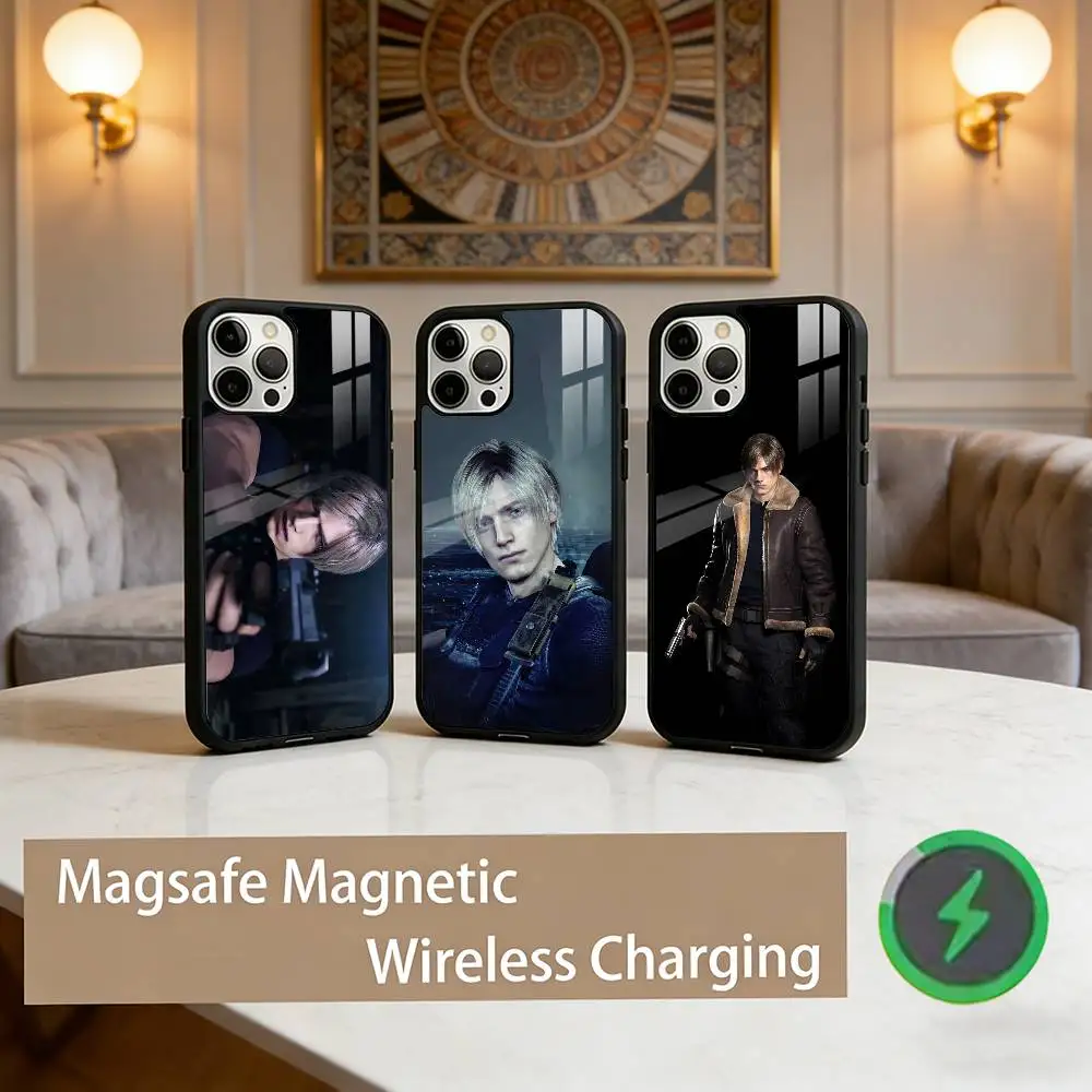 

L-Leon Scott K-Kennedy Cool Phone Case For iPhone17,16,15,14,13,12,11 Plus,Pro Max Magnetic For Magsafe Wireless Charging