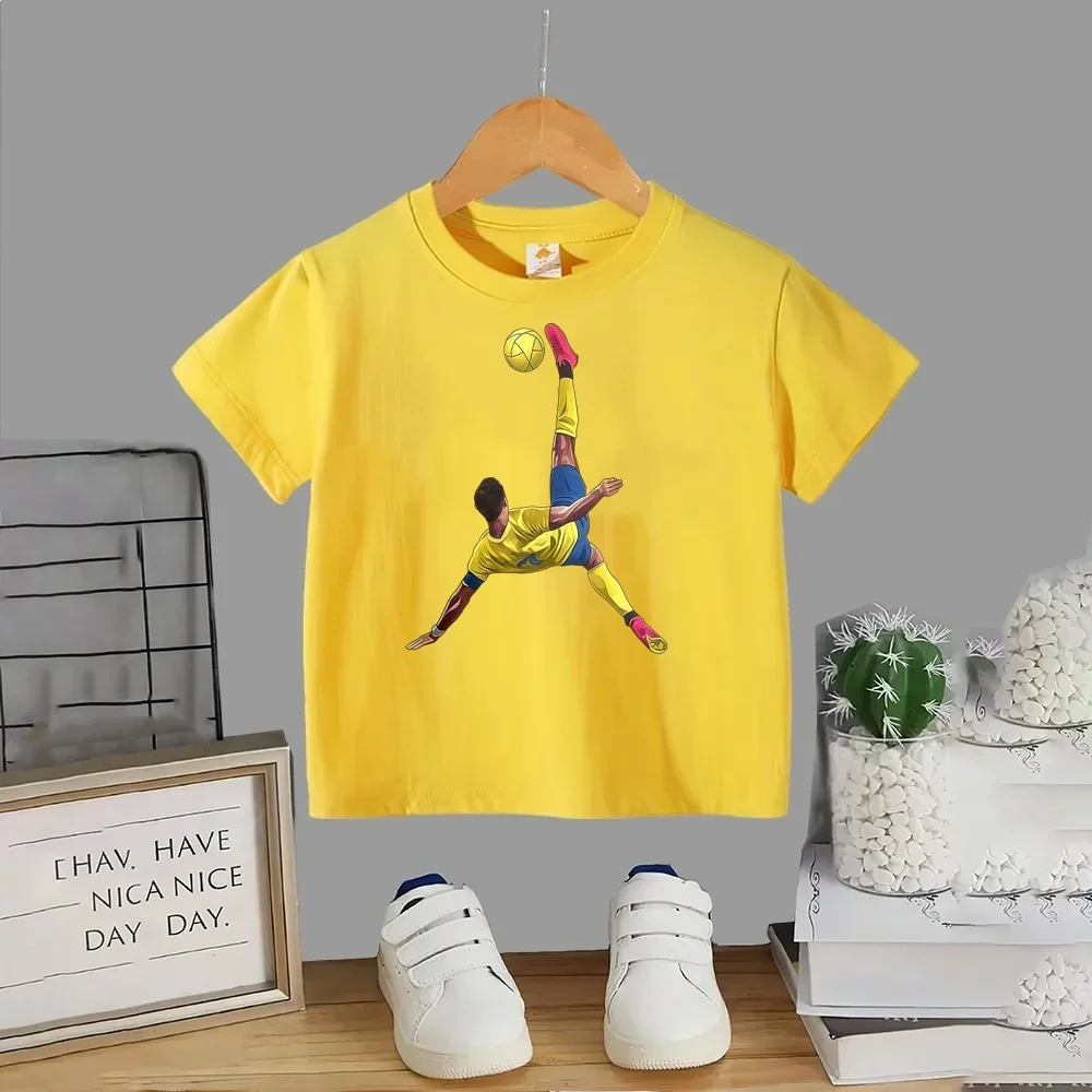 Ronaldo CR7 T-shirts for Children T-shirt for a Boy Clothes Tops Boys Wear Children's Clothing Boys 2025 Kids Clothes Top Boy's