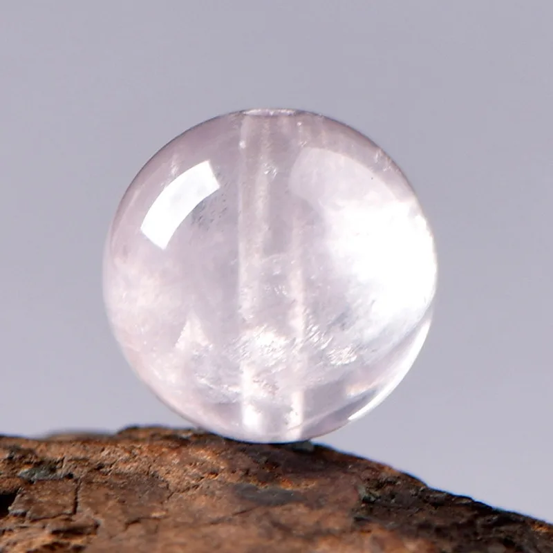 5A Natural Violet Rose Quartz Single Bead DIY Beads Crystal Handmade Jewelry Making