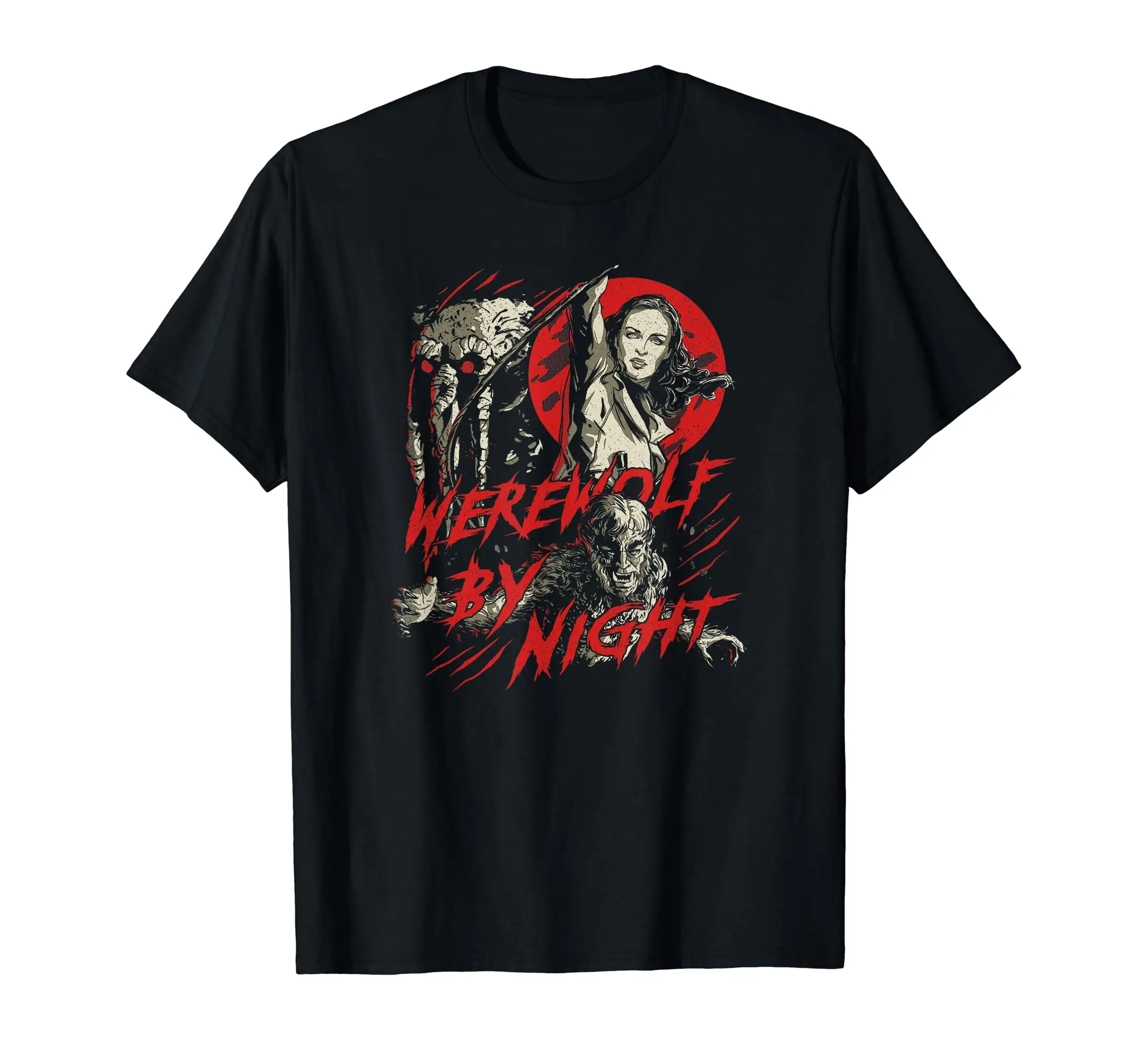  Werewolf by Night Elsa Bloodstone & Jack Comic T-Shirt