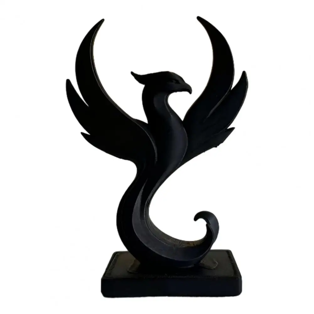 Artistic Bird Statue Phoenix Ornament 3d Printed Phoenix Figurine Modern Minimalist Abstract Statue Desktop Sculpture for Home