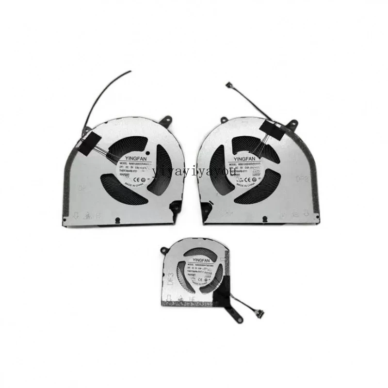 Notebook Cooler Fans For XMG Neo 16 A25 E25 2025 RTX 5080 5090 THER7X6AR8-3721 3731 DF1 DF2 DF3 VGA CPU GPU Fan Cooling Radiator